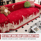 Christmas Chenille Sofa Slipcover - Weihnachten Chenille Sofa Schonbezug