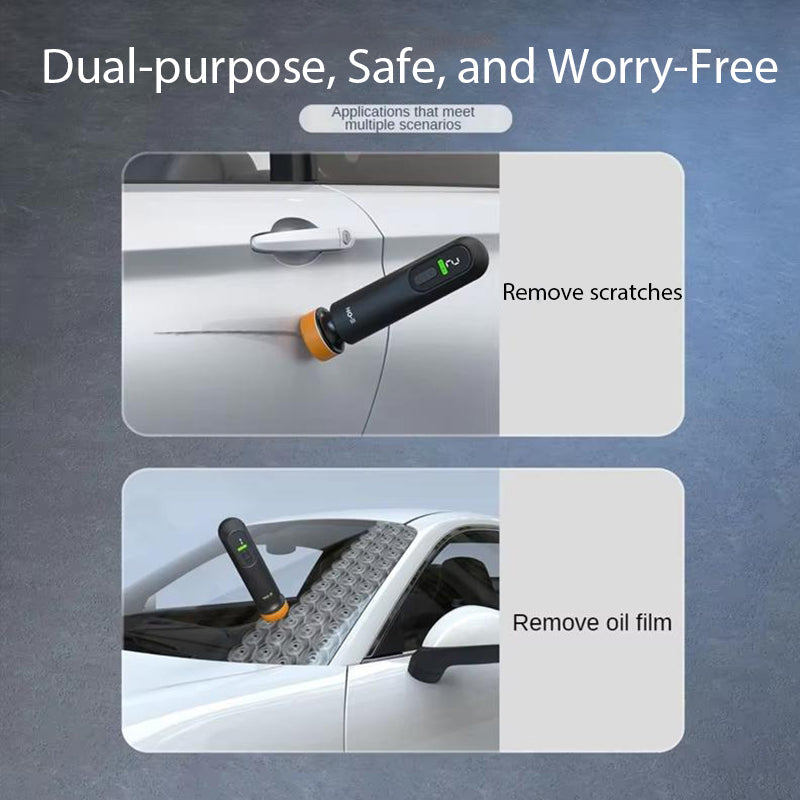 Professioneller kabelloser Autopolierer & Wachs-Applikator – Lackaufbereitung, Kratzerentfernung & Scheibenentferner in einem Gerät