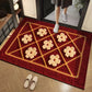 🌲Weihnachtsdeal: 3D-Floral-Garn Bodenmatte - Saugstark & Rutschfest