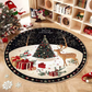 💖Black-Friday-Mega-Angebot – 50 % Rabatt!💖Rutschfester runder Teppich im Weihnachtsbaum-Design