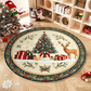 💖Black-Friday-Mega-Angebot – 50 % Rabatt!💖Rutschfester runder Teppich im Weihnachtsbaum-Design
