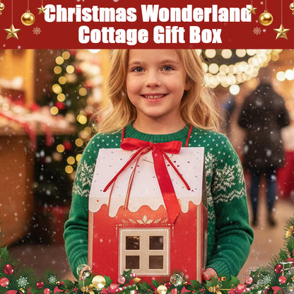🎁1 + 1 GRATIS🎅Weihnachtliches Wunderland-Häuschen Geschenkbox