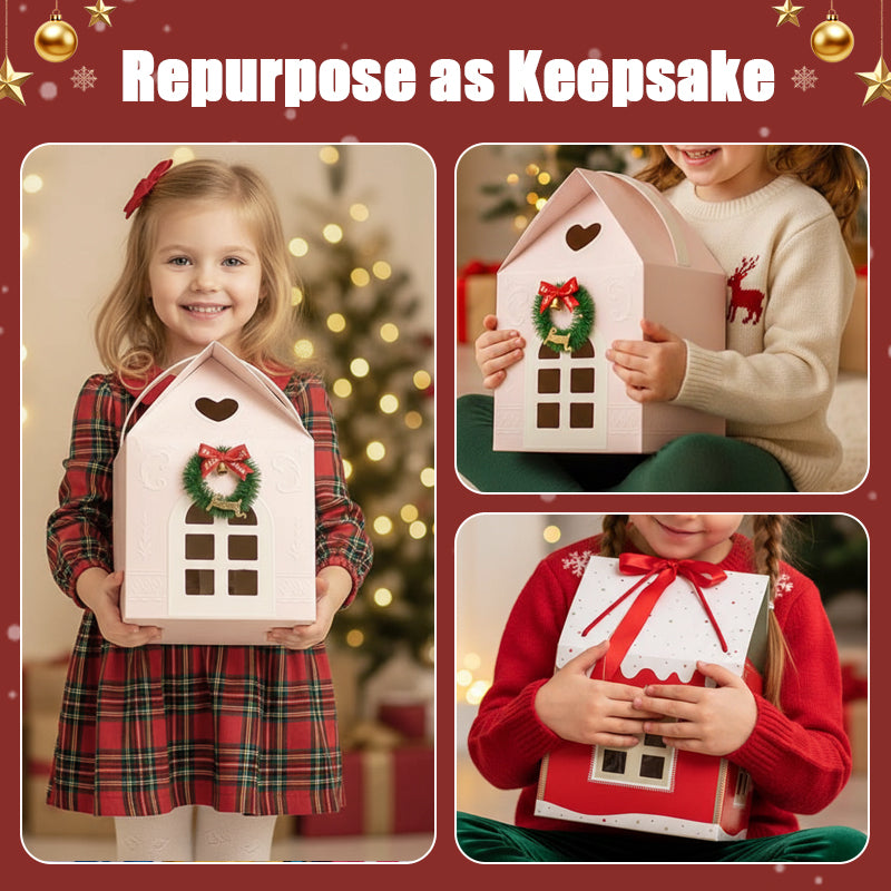 🎁1 + 1 GRATIS🎅Weihnachtliches Wunderland-Häuschen Geschenkbox