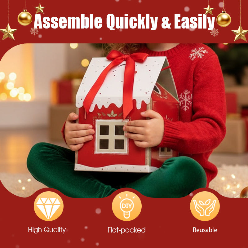 🎁1 + 1 GRATIS🎅Weihnachtliches Wunderland-Häuschen Geschenkbox