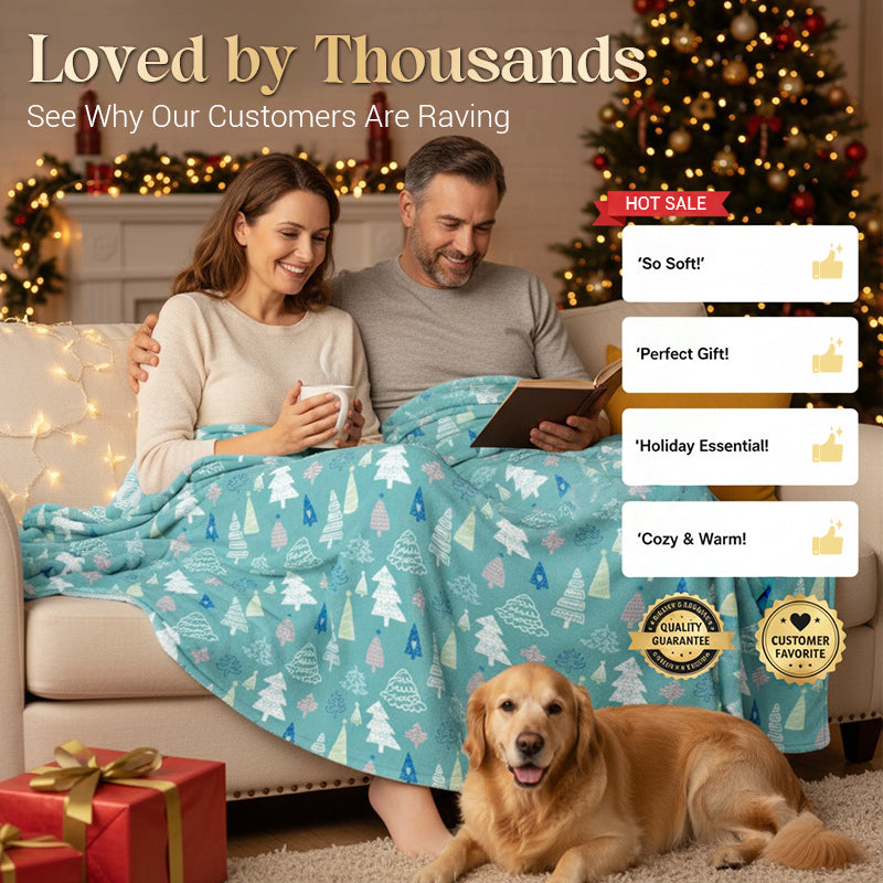 🔥Black-Friday-Mega-Angebot – 50 % Rabatt!🔥Weihnachts-Fleecedecke für Homeoffice & Reise - Kuschelige Flauschdecke für Zuhause