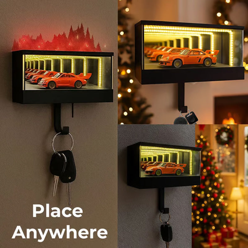 🔥Black-Friday-Mega-Angebot – 50 % Rabatt!🔥Infinity Mirror LED-Garagen-Schlüsselhalter