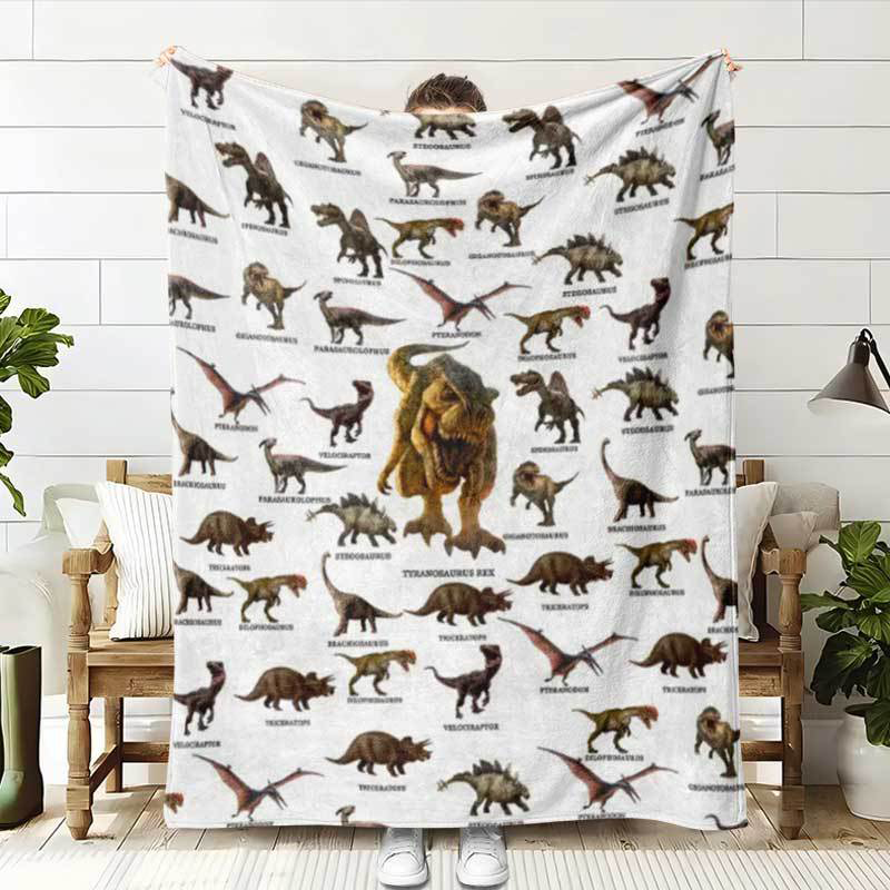 🔥Black-Friday-Mega-Angebot – 50 % Rabatt!🔥Weiche Decke mit Dinosaurier-Print