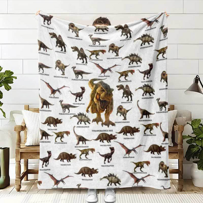 🔥Black-Friday-Mega-Angebot – 50 % Rabatt!🔥Weiche Decke mit Dinosaurier-Print