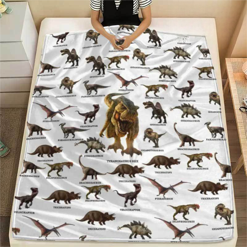 🔥Black-Friday-Mega-Angebot – 50 % Rabatt!🔥Weiche Decke mit Dinosaurier-Print