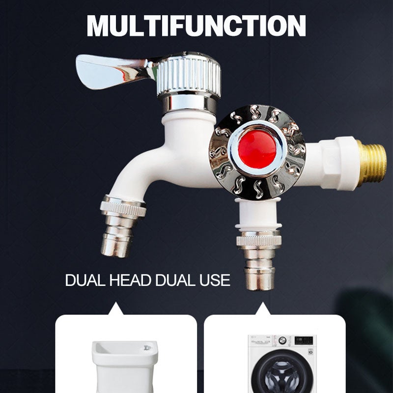 🔥Black-Friday-Mega-Angebot – 50 % Rabatt!💧 Außenwasserhahn mit Frostschutz und Doppelventil