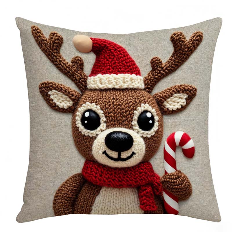 🔥Black-Friday-Mega-Angebot – 50 % Rabatt!🔥🎄Festlicher Weihnachtsfigur-Kissenbezug