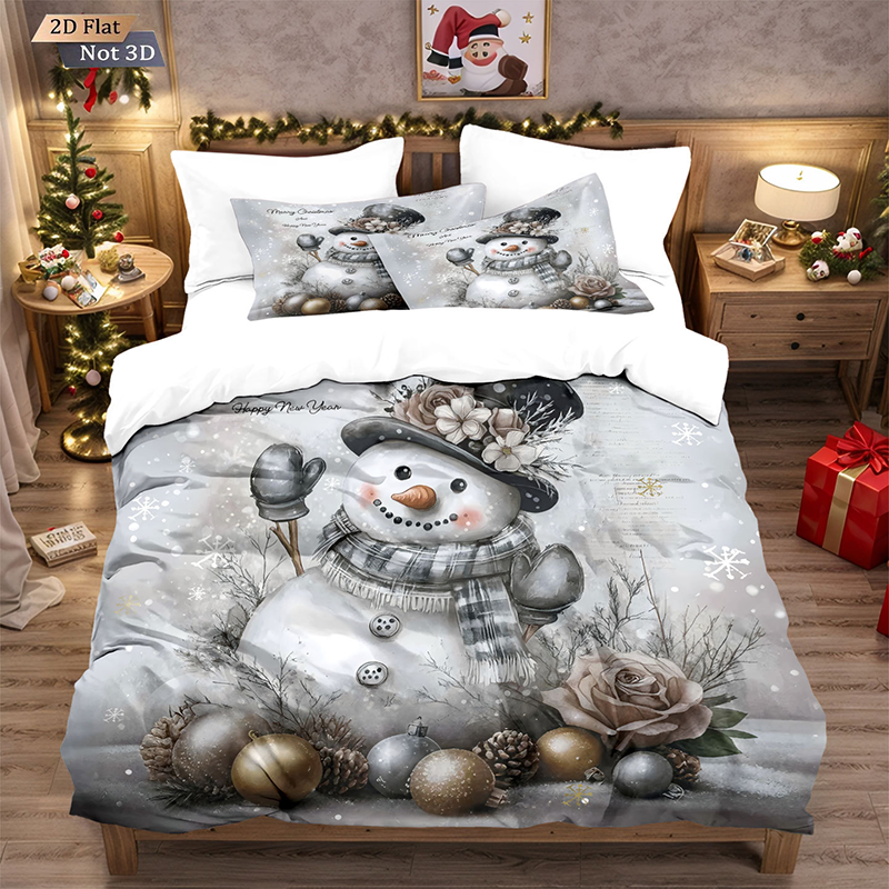 ⏳ Letzter Tag: 50 % auf das gesamte Sortiment!⏰🎅Hochwertiges Festliches Weihnachts-Bettwäsche-Set (3-teilig) – Warm, weich & perfekt für die Winterzeit🛏️❤️