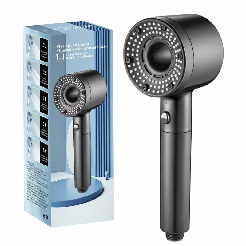🚿 50% RABATT! 🎉 Hochdruck-Duschkopf – 5 Strahlarten, Wassersparend & Anti-Kalk 💦📦