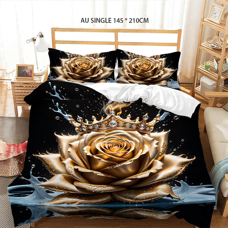 💖Black-Friday-Mega-Angebot – 50 % Rabatt!💖Luxuriöses Gold-Blumen-Bettwäsche-Set