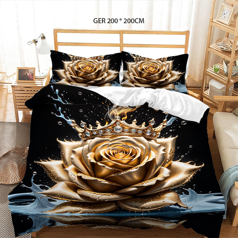💖Black-Friday-Mega-Angebot – 50 % Rabatt!💖Luxuriöses Gold-Blumen-Bettwäsche-Set