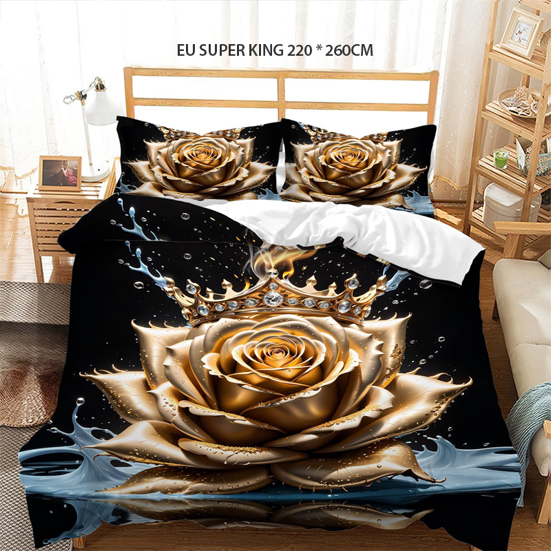 💖Black-Friday-Mega-Angebot – 50 % Rabatt!💖Luxuriöses Gold-Blumen-Bettwäsche-Set