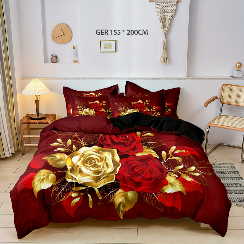 💖Black-Friday-Mega-Angebot – 50 % Rabatt!💖Luxuriöses Gold-Blumen-Bettwäsche-Set