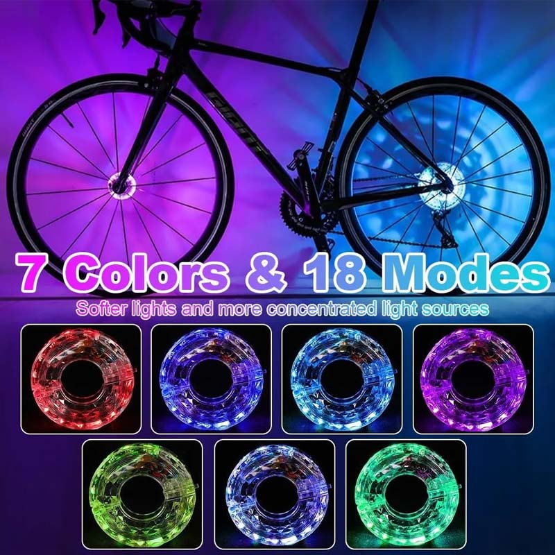 ✨ LED-Fahrradnabenlicht für Nachtfahrten