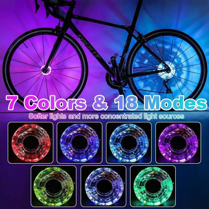 ✨ LED-Fahrradnabenlicht für Nachtfahrten