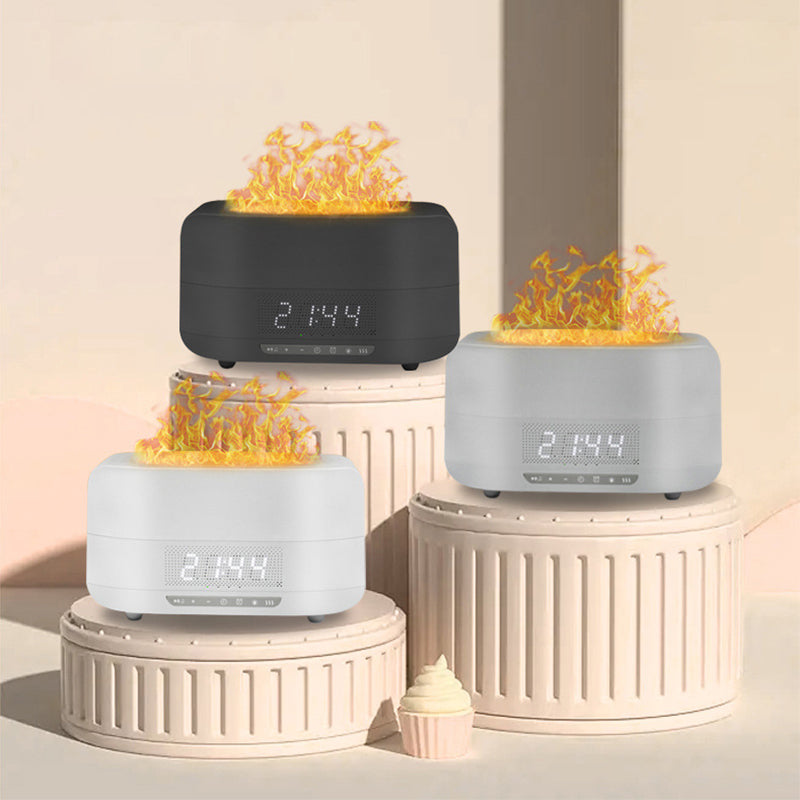 💖Black-Friday-Mega-Angebot – 50 % Rabatt!💖Flammen Aromatherapie Diffusor Luftbefeuchter mit Bluetooth-Lautsprecher