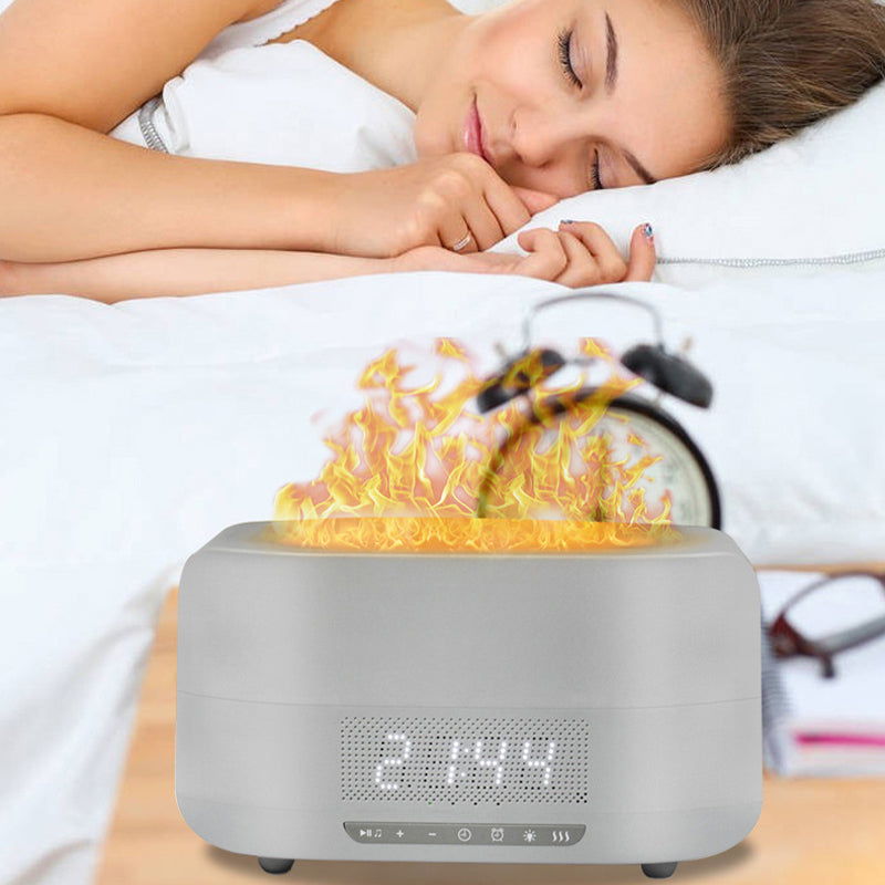 💖Black-Friday-Mega-Angebot – 50 % Rabatt!💖Flammen Aromatherapie Diffusor Luftbefeuchter mit Bluetooth-Lautsprecher