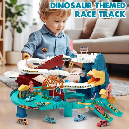 🔥 Black Friday - 50 % Rabatt zum Tiefstpreis! 🔥Dinosaurien-Aufprall-Strecken-Spielzeugset für Kinder