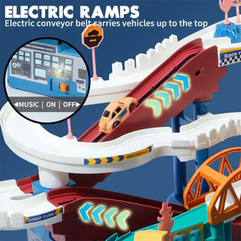 🔥 Black Friday - 50 % Rabatt zum Tiefstpreis! 🔥Dinosaurien-Aufprall-Strecken-Spielzeugset für Kinder