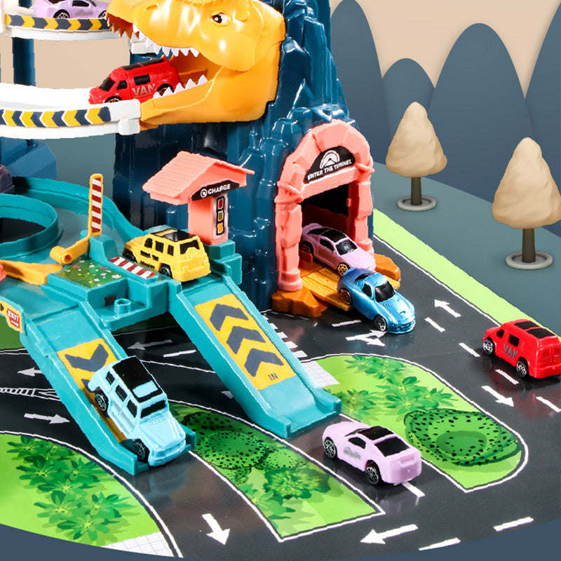 🔥 Black Friday - 50 % Rabatt zum Tiefstpreis! 🔥Dinosaurien-Aufprall-Strecken-Spielzeugset für Kinder