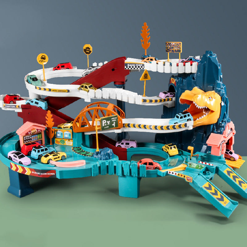 🔥 Black Friday - 50 % Rabatt zum Tiefstpreis! 🔥Dinosaurien-Aufprall-Strecken-Spielzeugset für Kinder