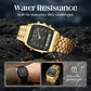 Herren Multifunktionsuhr mit Dual-Display – Quarz & Digital, Edelstahlarmband, wasserdicht ⌚💧
