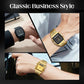 Herren Multifunktionsuhr mit Dual-Display – Quarz & Digital, Edelstahlarmband, wasserdicht ⌚💧