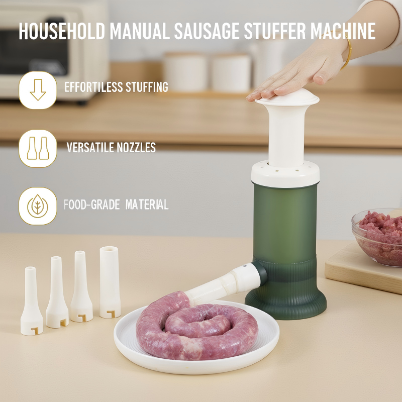 ⏳ Letzter Tag: 50 % auf das gesamte Sortiment!⏰🌭 Manuelle Wurstfüllmaschine für den Haushalt✨