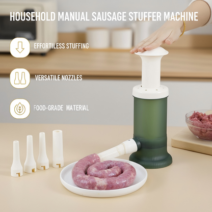⏳ Letzter Tag: 50 % auf das gesamte Sortiment!⏰🌭 Manuelle Wurstfüllmaschine für den Haushalt✨