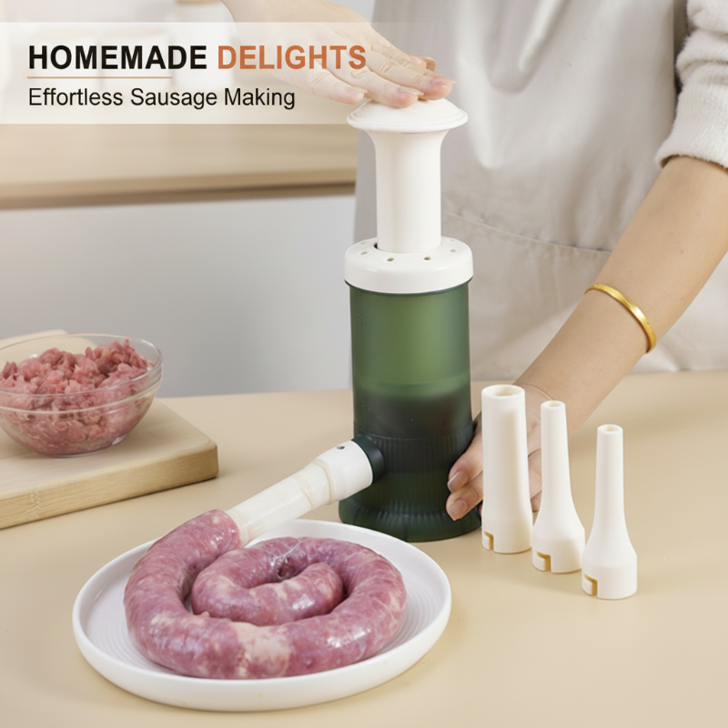 ⏳ Letzter Tag: 50 % auf das gesamte Sortiment!⏰🌭 Manuelle Wurstfüllmaschine für den Haushalt✨