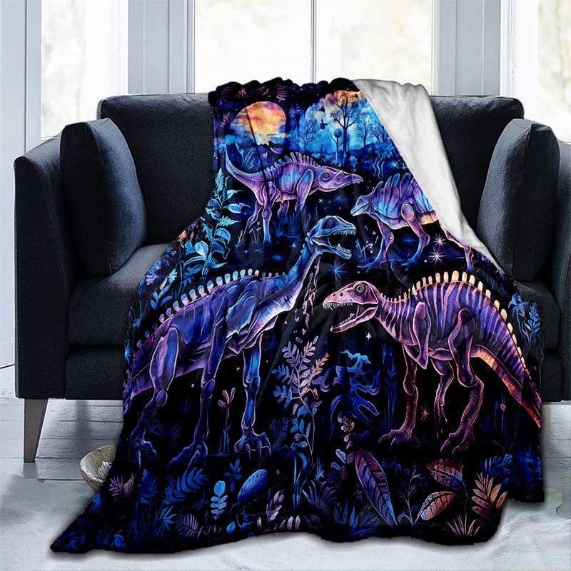 💖Black-Friday-Mega-Angebot – 50 % Rabatt!💖Lebhaftes Dinosaurier-Print Flanell-Decke