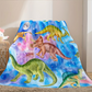 💖Black-Friday-Mega-Angebot – 50 % Rabatt!💖Lebhaftes Dinosaurier-Print Flanell-Decke