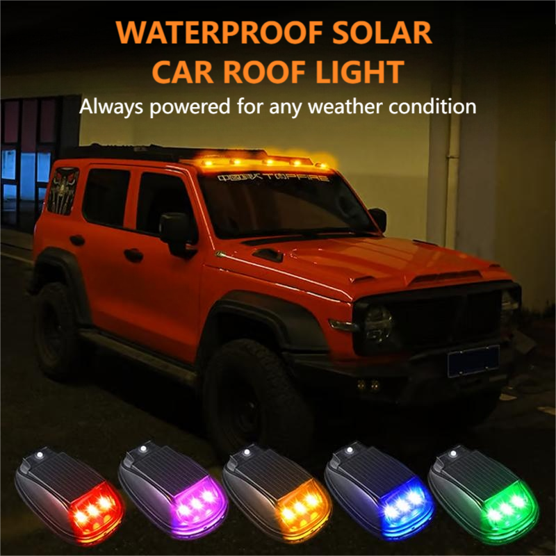 🔥Heißer Verkauf🔥Wasserdichte Solar-Dachleuchte für Autos mit Fernbedienung