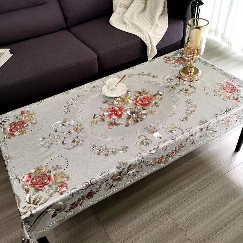 ✨🎅Weihnachtsangebote – Nur für kurze Zeit!⏰Multifunctional Waterproof Oilproof Floral Tablecloth