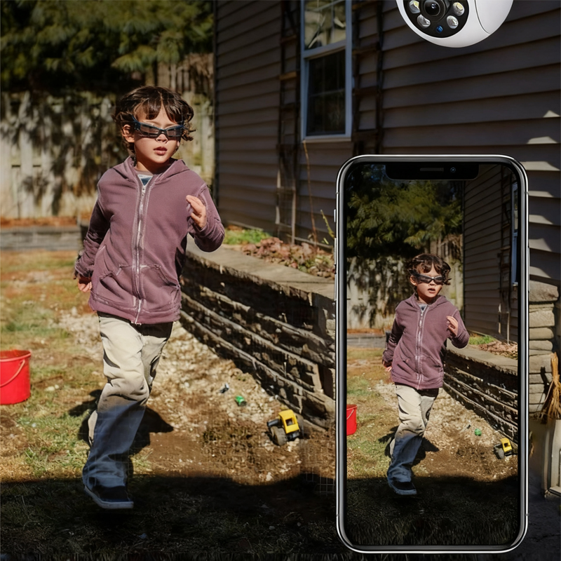 📹 1080P WLAN-Überwachungskamera mit PTZ-Steuerung – kabellos, Full HD & App-Zugriff für Zuhause