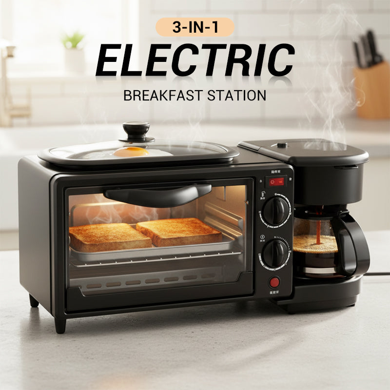 ✨🎅Weihnachtsangebote – Nur für kurze Zeit!⏰⚡Elektrische 3-in-1-Frühstücksstation👪 Bereiten Sie mühelos das Frühstück für die ganze Familie zu~