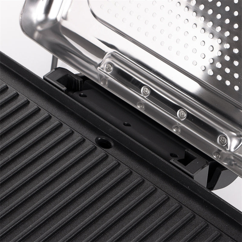 🔥-50% Aktion – Nur solange der Vorrat reicht⏳2200W Rauchfreier Indoors Grill mit Antihaft-Grillplatte🥩