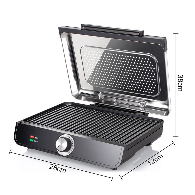 🔥-50% Aktion – Nur solange der Vorrat reicht⏳2200W Rauchfreier Indoors Grill mit Antihaft-Grillplatte🥩