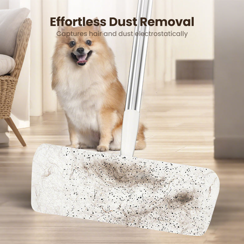 ⌛ Nur noch 3 Tage – 50 % auf alles! ⏰Elektro-Flachmopp mit Klick-System – Staub & Haare binden, Wechseltuch hygienisch wechseln🐕⚡