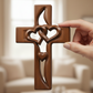 ✨🎅Weihnachtsangebote – Nur für kurze Zeit!⏰Holzkreuz mit verschlungenen Herzen ✝️ Einzigartiges, handgeschnitztes Hochzeitsgeschenk mit verschlungenen Herzen und spiritueller Bedeutung! ❤️