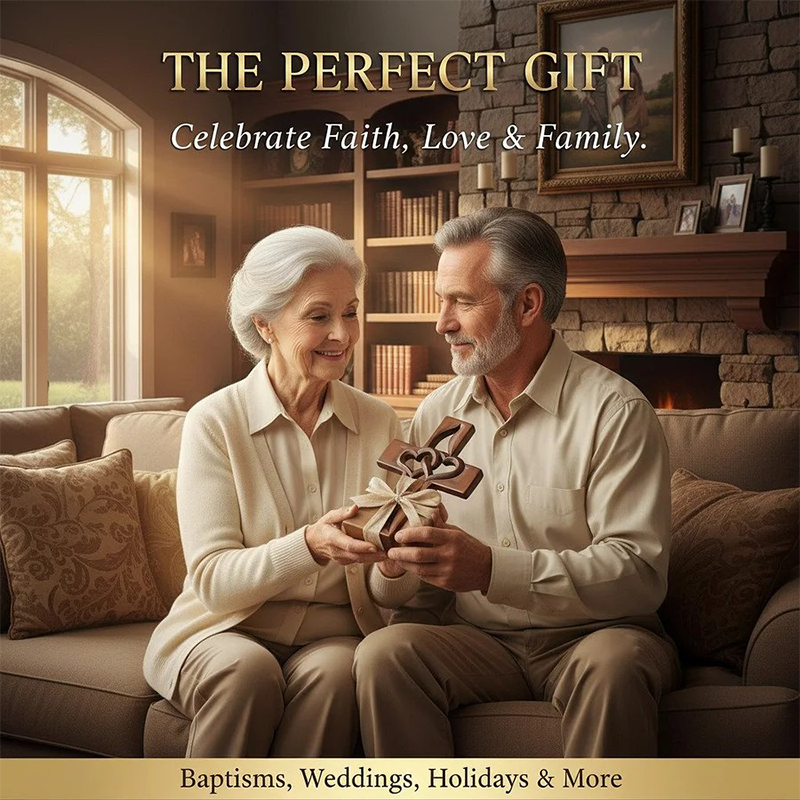 ✨🎅Weihnachtsangebote – Nur für kurze Zeit!⏰Holzkreuz mit verschlungenen Herzen ✝️ Einzigartiges, handgeschnitztes Hochzeitsgeschenk mit verschlungenen Herzen und spiritueller Bedeutung! ❤️
