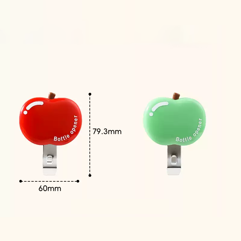 🍎Apfelförmiger Multifunktionaler Flaschenöffner & Snack-Clip – Kühlschrankmagnet & Tragbar🍾