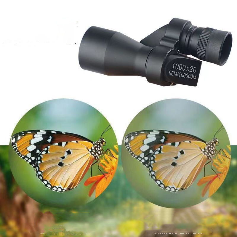 🔥Heißer Verkauf 50 % Rabatt🔥🔭 Mini Pocket Fernglas (1000x20): Pocket-Large + Smartphone-Clip – Perfekt für Outdoor-Abenteuer (Für alle Altersgruppen!)