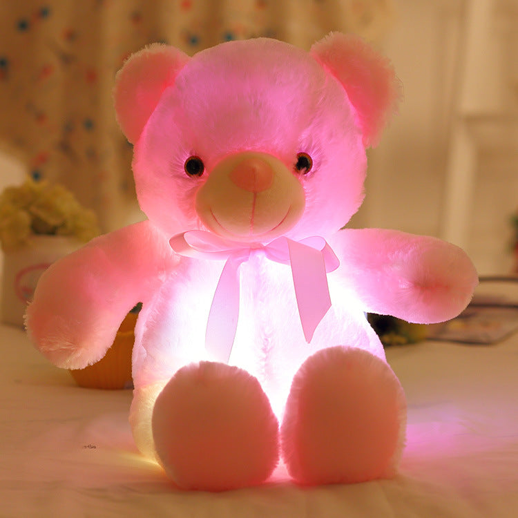 🎊Fröhliches Neujahr! 50% auf alles ⏰ 🧸Teddybär, buntes LED-Licht, Stofftiere