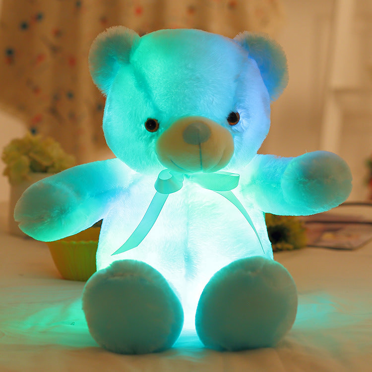 🎊Fröhliches Neujahr! 50% auf alles ⏰ 🧸Teddybär, buntes LED-Licht, Stofftiere