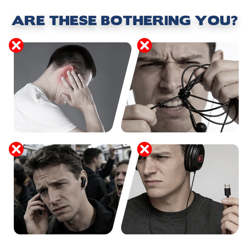🎧Offene Bluetooth-Kopfhörer mit ENC-Rauschunterdrückung: Knochenleitung, Schnellladung & Freiohr-Design